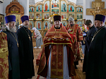 В день памяти сщмч. Евгения Попова епископ Дионисий совершил Божественную литургию в Преображенском храме села Заболотовка в месте служения святого