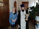 Поздравление сотрудников районной администрации с праздником Богоявления