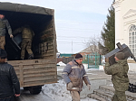 Воинам полка 4-й танковой дивизии переданы печи-буржуйки