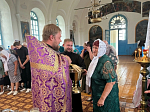 В храме Вознесения Господня с. Дальняя Полубянка Острогожского района совершено соборное богослужение и представлен новый настоятель храма