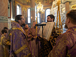 В канун Недели Торжества Православия Преосвященнейший епископ Дионисий совершил всенощное бдение в Ильинском кафедральном соборе