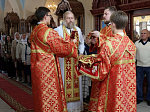 Епископ Дионисий сослужил митрополиту Воронежскому и Лискинскому Леонтию за Великим освящением и Божественной литургией в храме святых благоверных князей Бориса и Глеба, г. Борисоглебск