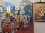 Преосвященнейший Дионисий, епископ Россошанский и Острогожский, совершил всенощное бдение в храме святых апостолов Петра и Павла с. Петропавловка