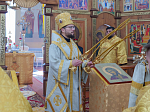 Глава Россошанской епархии совершил Божественную литургию в храме Рождества Пресвятой Богородицы села Никольское-1