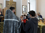 В пятницу второй седмицы Великого поста Архипастырь совершил Литургию Преждеосвященных Даров в храме Великомученика и Победоносца Георгия села Большая Хвощеватка