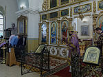 В субботу первой седмицы Великого поста епископ Россошанский и Острогожский Дионисий возглавил богослужение в храме святого мученика Иоанна Воина города Богучара
