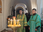 Преосвященнейший Дионисий в день памяти преподобного Серафима Саровского возглавил Божественную литургию в Костомаровском Спасском монастыре