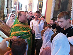 В Михайло-Архангельском храме города Острогожска совершено молебное пение при начатии учения отроков