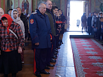 Епископ Россошанский и Острогожский Дионисий возглавил Божественную литургию в храме Архистратига Божия Михаила города Острогожска