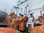Глава Россошанской епархии совершил Божественную литургию в храме святого мученика Иоанна Воина города Богучар