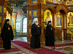 В день памяти святителя Антония (Смирницкого) Преосвященнейшей епископ Дионисий сослужил Высокопреосвященнейшему митрополиту Сергию за праздничным богослужением в Благовещенском кафедральном соборе