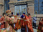 Преосвященнейший епископ Дионисий совершил Божественную литургию в Георгиевском храме села Манино Калачеевского района