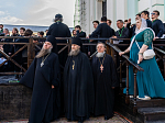 В канун праздника обретения мощей прп. Сергия Радонежского епископ Дионисий сослужил Патриарху Кириллу за всенощным бдением в Троице-Сергиевой лавре