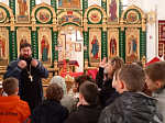  В дни Пасхальной Седмицы ребята из Подгоренской школы № 1 посетили храм преподобного Сергия Радонежского