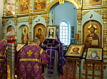 Всенощное бдение с выносом креста в Казанском храме Каменки