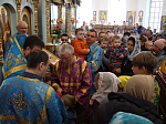 В Казанском храме поселка Каменка был совершён праздничный молебен и Божественная литургия в честь Благовещения Пресвятой Богородицы