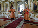 Правящий Архиерей возглавил служение Божественной литургии в храме святых апостолов Петра и Павла районного центра Репьевка