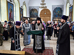 В храме святого мученика Иоанна Воина духовенство совершило Великое повечерие с чтением покаянного канона Андрея Критского