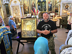 В храме Преображения Господня города Острогожска совершено акафистное пение перед чтимой иконой Божией Матери «Избавительница от бед»