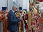 Епископ Россошанский и Острогожский Дионисий совершил Литургию в храме святых апостолов Петра и Павла с. Репьевка