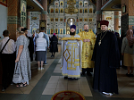 В Неделю 16-ю по Пятидесятнице епископ Дионисий возглавил воскресное богослужение в Свято-Ильинском кафедральном соборе города Россошь