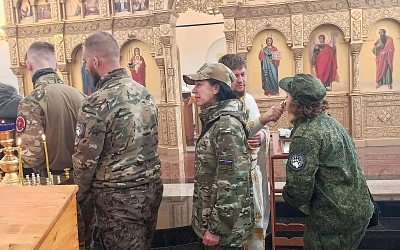 В храме Всемилостивого Спаса города Россошь за богослужением молились участники специальной военной операции