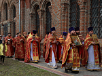 Преосвященнейший епископ Дионисий совершил Литургию в Георгиевском храме села Манино