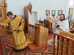 Глава Россошанской епархии совершил Божественную литургию в храме Рождества Пресвятой Богородицы села Никольское-1