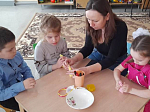 В пятницу Светлой седмицы для воспитанников рановозростной группы детского сада №1 был проведен пасхальный мастер-класс
