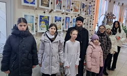 Выставка детских рисунков в воскресной школе при Свято-Ильинском кафедральном соборе