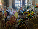 Преосвященнейший Дионисий, епископ Россошанский и Острогожский, возглавил торжества в честь 20-летия Свято-Ильинского кафедрального собора г. Россошь