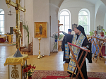 Архипастырь освятил крест для купола храма во имя святителя Митрофана, первого епископа Воронежского, села Верхний Мамон