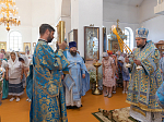 Епископ Дионисий 21 июля, в день празднования Казанской иконы Божией Матери, совершил Божественную литургию в Казанском храме пгт Каменка, центре Каменского благочиния