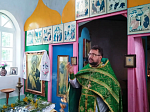 В день престольного праздника иерей Дионисий Киреев совершил Божественную литургию в храме преподобного Сергия, игумена Радонежского села Квашино