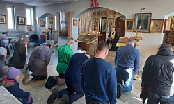 Прощеное воскресенье встретили в храме в честь иконы Божией Матери «Спорительница хлебов» села Галиевка 