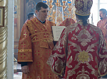 Епископ Россошанский и Острогожский Дионисий совершил Литургию в храме святых апостолов Петра и Павла с. Репьевка