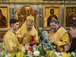 Преосвященнейший Дионисий, епископ Россошанский и Острогожский, сослужил Главе митрополии за богослужением в Успенском семинарском храме г. Воронежа.