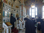 Глава Россошанской епархии возглавил служение Божественной литургии в Свято-Ильинском кафедральном соборе города Россоши