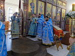 В праздник Сретения Господня Преосвященнейший епископ Дионисий совершил Литургию в Воскресенском соборе Белогорского мужского монастыря