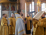 Всенощное бдение накануне памяти святого равноапостольного князя Владимира в Ильинском соборе г. Россоши возглавил епископ Россошанский и Острогожский Дионисий