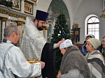 В день Навечерия Богоявления настоятель Казанского храма иерей Максим Богомолов совершил чин Великой Агиасмы