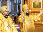 Торжественное соборное богослужение в праздник Собора Воронежских святых было совершено в Благовещенском кафедральном соборе города Воронежа