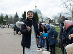 В Великую Субботу Правящий Архиерей совершил Литургию в Свято-Ильинском кафедральном соборе города Россоши
