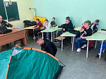 В школе выживания, действующей при воскресной школе «Добро» г. Россошь, прошло занятие по выбору туристической палатки