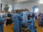 Преосвященнейший епископ Дионисий возглавил торжества престольного праздника храма иконы Божией Матери Казанская поселка Каменка
