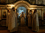 В праздник Крещения Господня Преосвященнейший Дионисий, епископ Россошанский и Острогожский, совершил Литургию в храме иконы Божией Матери «Казанская» города Павловска