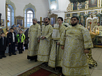 Епископ Россошанский и Острогожский Дионисий возглавил праздничное богослужение в храме святого мученика Иоанна Воина города Богучара