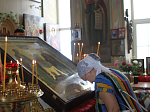В храмах Россошанского благочиния пребывала икона святых благ. кн. Александра Невского и праведного Феодора Ушакова с частицами мощей.