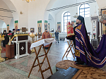 Епископ Россошанский и Острогожский Дионисий совершил Божественную литургию в Георгиевском храме с. Манино Калачеевского района