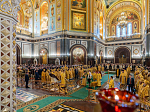 Епископ Россошанский и Острогожский Дионисий с сонмом архиереев Московского Патриархата сослужил Святейшему Патриарху Московскому и всея Руси Кириллу
